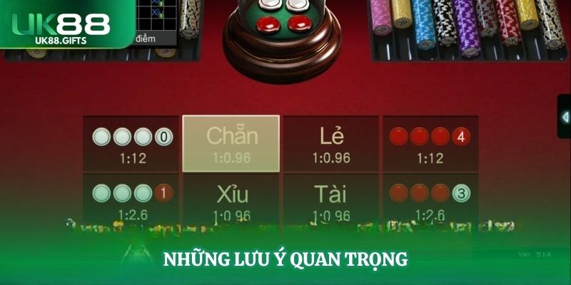 Những lưu ý quan trọng